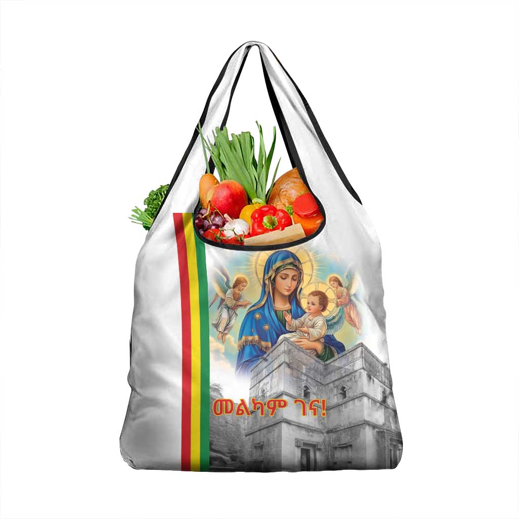 Ethiopian Christmas Grocery Bag Saint Mary Lalibela Churches