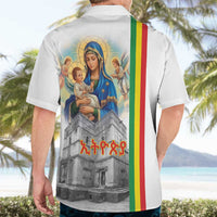 Ethiopian Christmas Hawaiian Shirt Saint Mary Lalibela Churches - Wonder Print Shop