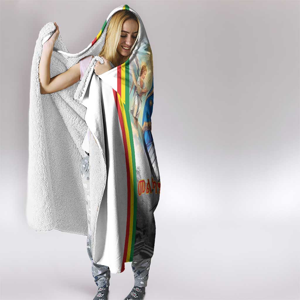 Ethiopian Christmas Hooded Blanket Saint Mary Lalibela Churches
