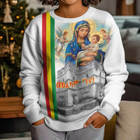 Ethiopia Christmas Kid Ugly Christmas Sweater Saint Mary Lalibela Churches - Wonder Print Shop