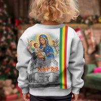 Ethiopia Christmas Kid Ugly Christmas Sweater Saint Mary Lalibela Churches - Wonder Print Shop