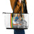 Ethiopian Christmas Leather Tote Bag Saint Mary Lalibela Churches - Wonder Print Shop