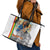 Ethiopian Christmas Leather Tote Bag Saint Mary Lalibela Churches - Wonder Print Shop