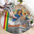 Ethiopian Christmas Round Carpet Saint Mary Lalibela Churches