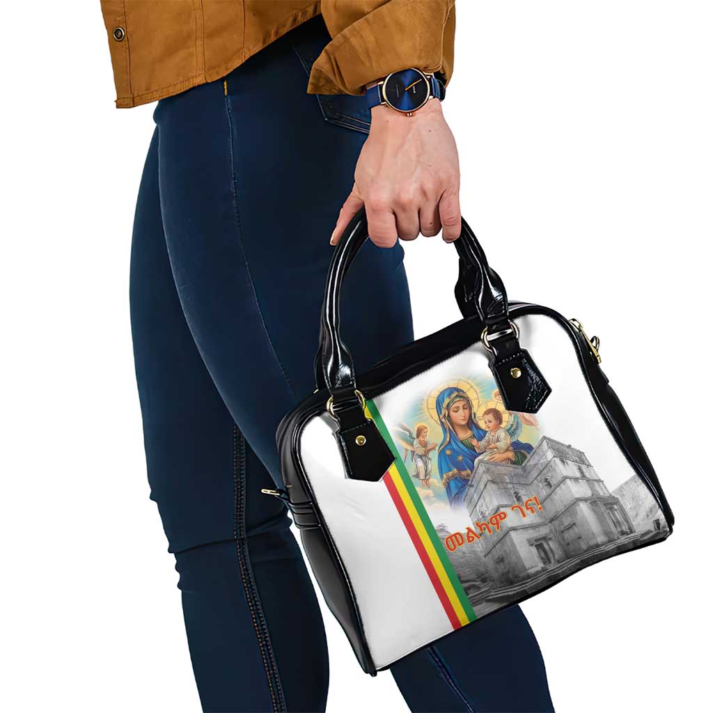 Ethiopian Christmas Shoulder Handbag Saint Mary Lalibela Churches