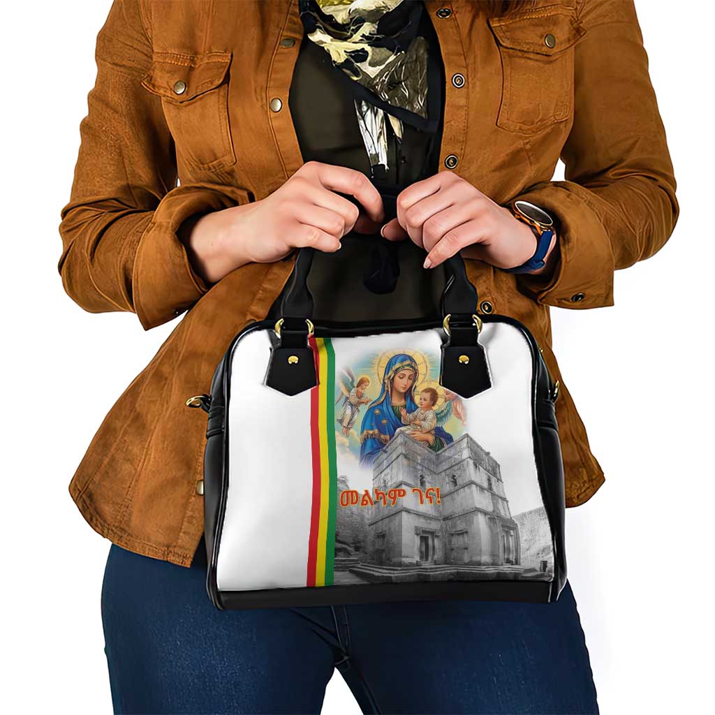 Ethiopian Christmas Shoulder Handbag Saint Mary Lalibela Churches