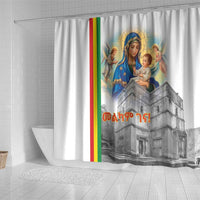 Ethiopian Christmas Shower Curtain Saint Mary Lalibela Churches