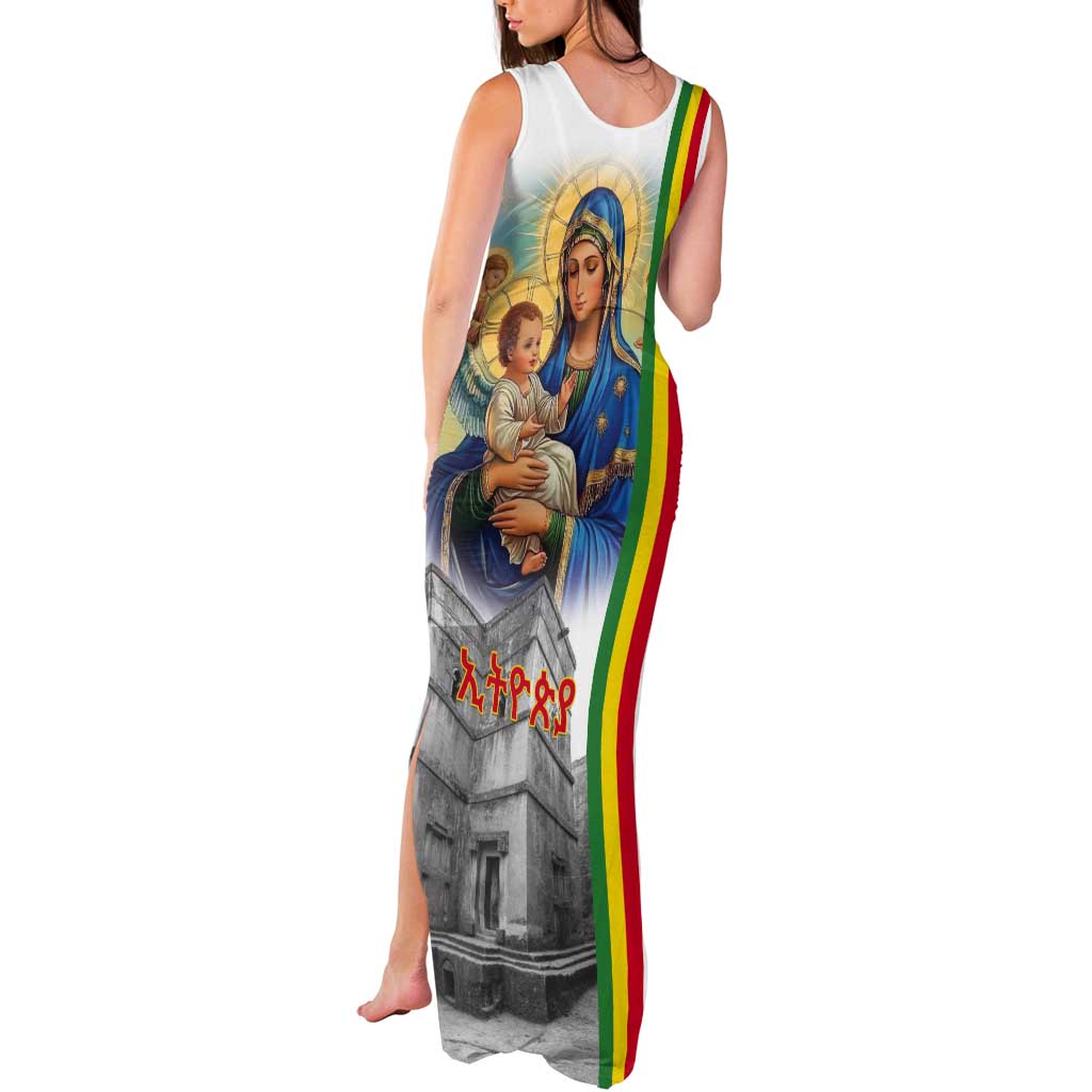 Ethiopian Christmas Tank Maxi Dress Saint Mary Lalibela Churches - Wonder Print Shop