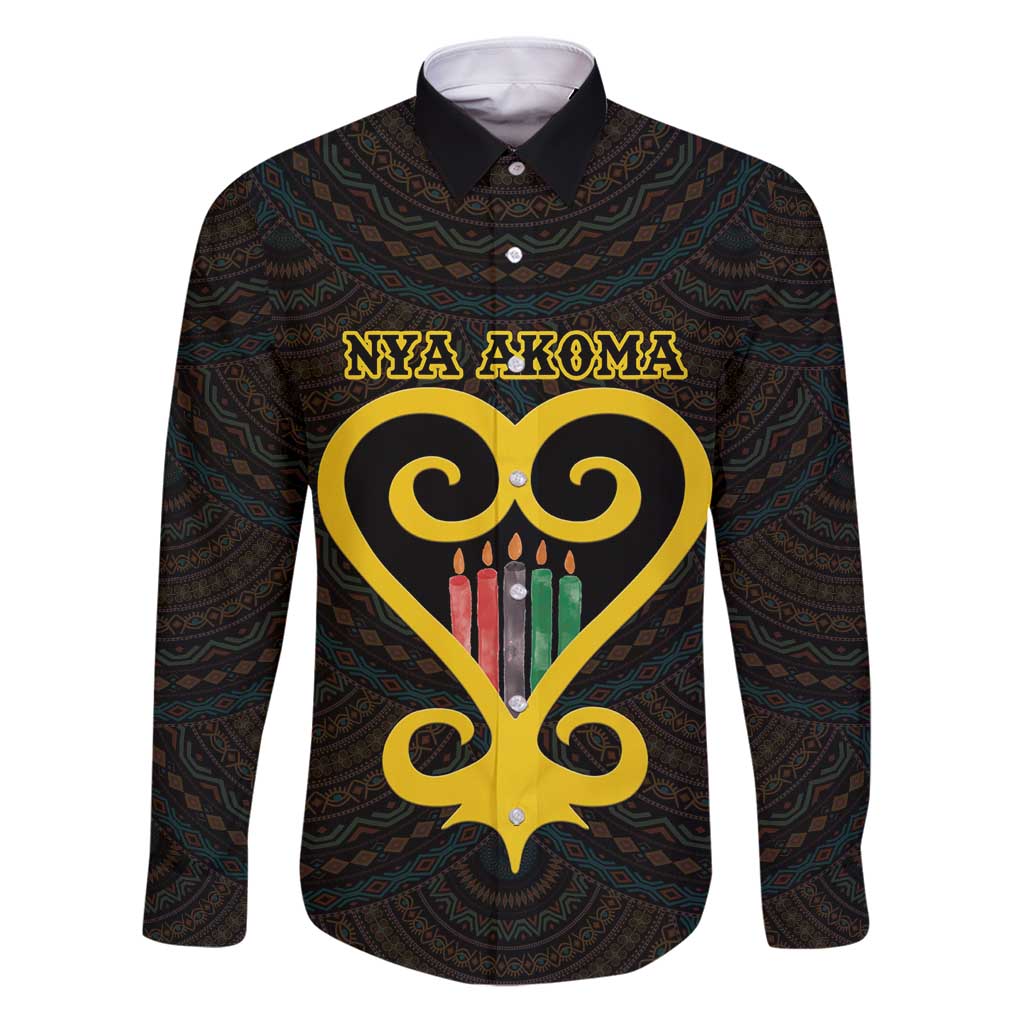 Personalised Happy Black Love Day Family Matching Puletasi and Hawaiian Shirt Sankofa Heart With Adinkra Pattern