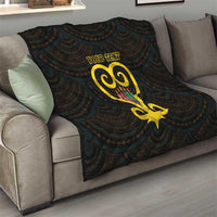 Personalised Happy Black Love Day Quilt Sankofa Heart With Adinkra Pattern - Wonder Print Shop