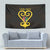 Personalised Happy Black Love Day Tapestry Sankofa Heart With Adinkra Pattern - Wonder Print Shop