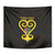 Personalised Happy Black Love Day Tapestry Sankofa Heart With Adinkra Pattern - Wonder Print Shop