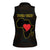 Personalised Happy Black Love Day Women Sleeveless Polo Shirt Sankofa Heart With Adinkra Pattern - Wonder Print Shop