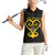 Personalised Happy Black Love Day Women Sleeveless Polo Shirt Sankofa Heart With Adinkra Pattern - Wonder Print Shop