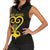 Personalised Happy Black Love Day Women Sleeveless Polo Shirt Sankofa Heart With Adinkra Pattern - Wonder Print Shop