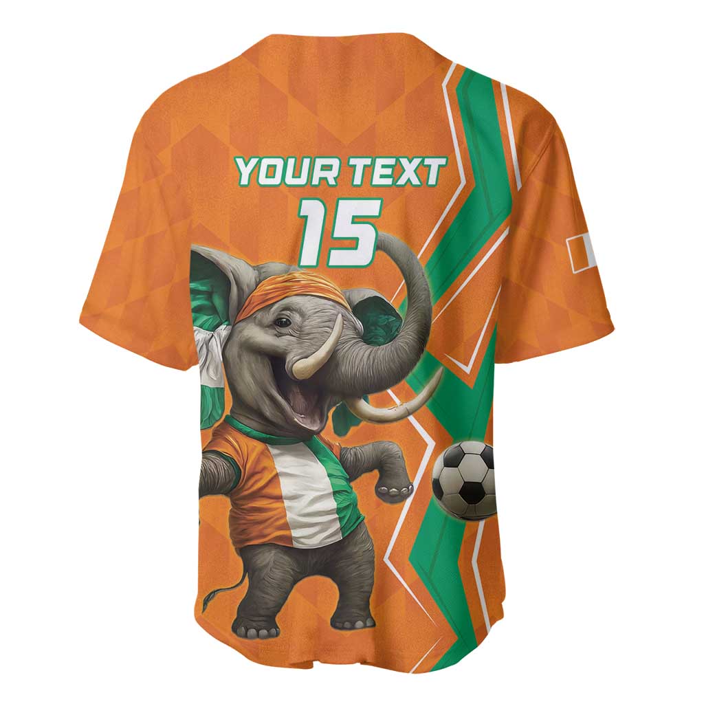 Custom Ivory Coast Football Baseball Jersey Go Les Elephants