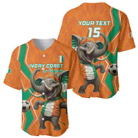 Custom Ivory Coast Football Baseball Jersey Go Les Elephants