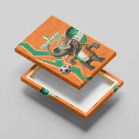 Custom Ivory Coast Football Canvas Wall Art Go Les Elephants