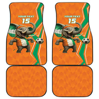 Custom Ivory Coast Football Car Mats Go Les Elephants