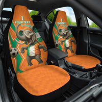 Custom Ivory Coast Football Car Seat Cover Go Les Elephants