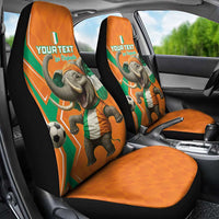 Custom Ivory Coast Football Car Seat Cover Go Les Elephants