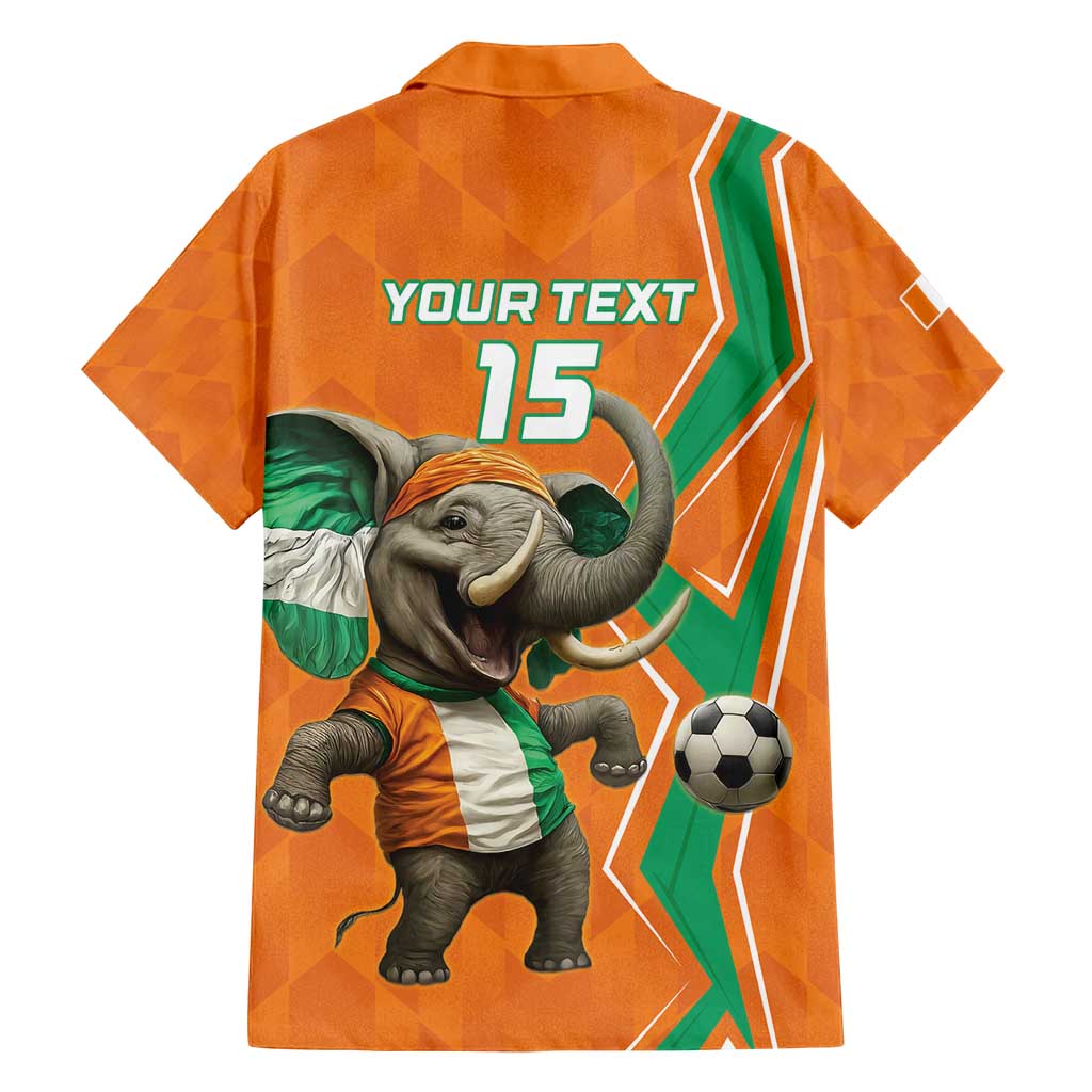 Custom Ivory Coast Football Family Matching Long Sleeve Bodycon Dress and Hawaiian Shirt Go Les Elephants