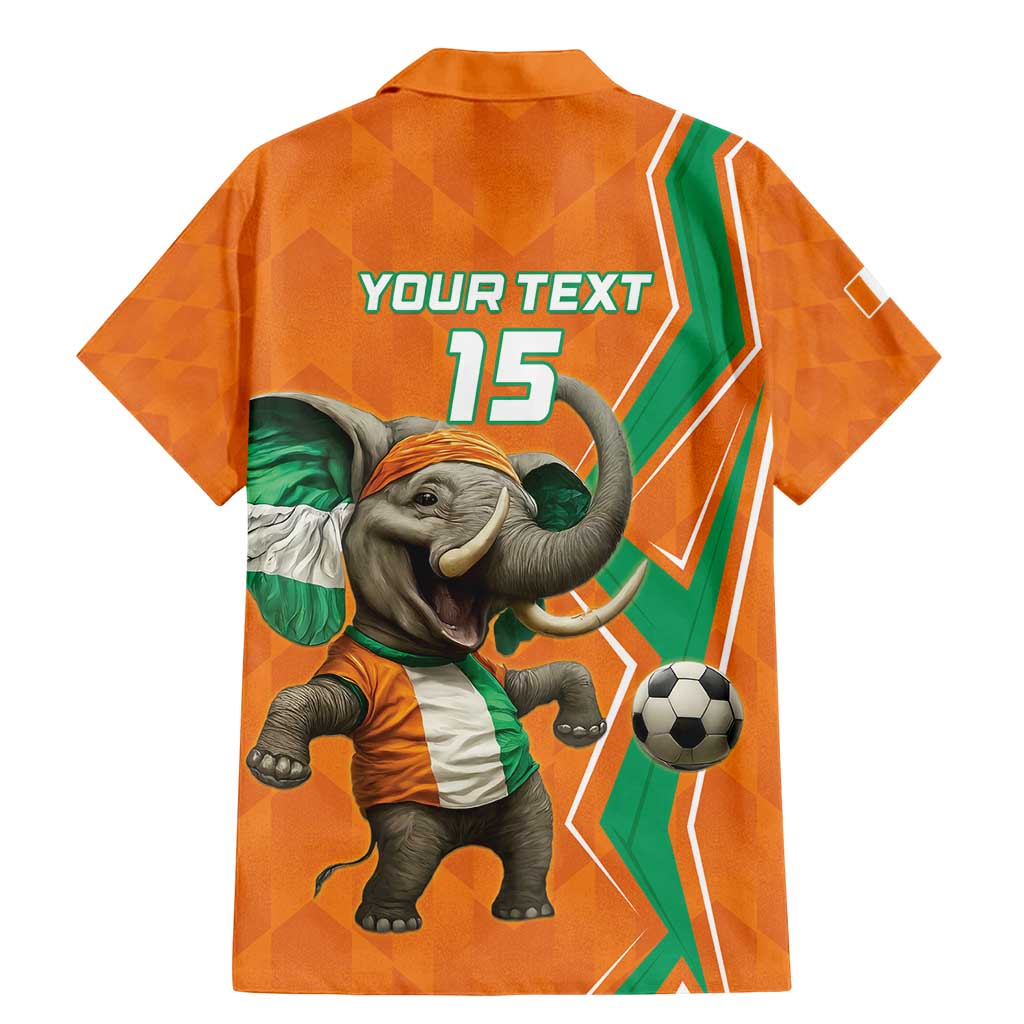 Custom Ivory Coast Football Family Matching Mermaid Dress and Hawaiian Shirt Go Les Elephants