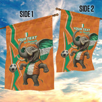 Custom Ivory Coast Football Garden Flag Go Les Elephants