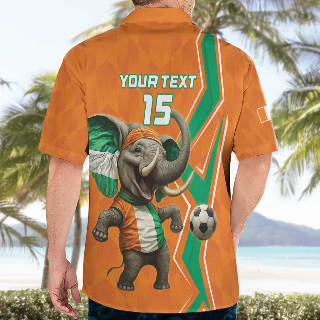 Custom Ivory Coast Football Hawaiian Shirt Go Les Elephants