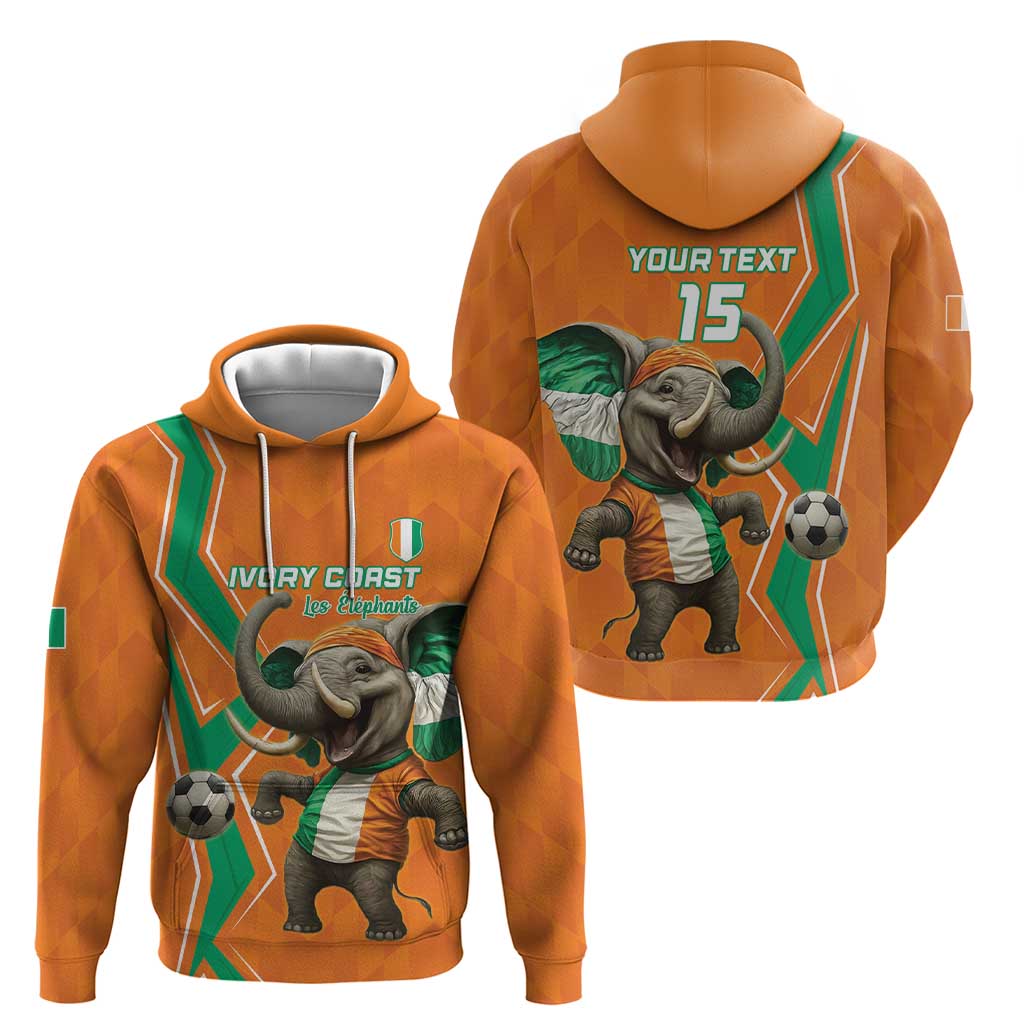 Custom Ivory Coast Football Hoodie Go Les Elephants