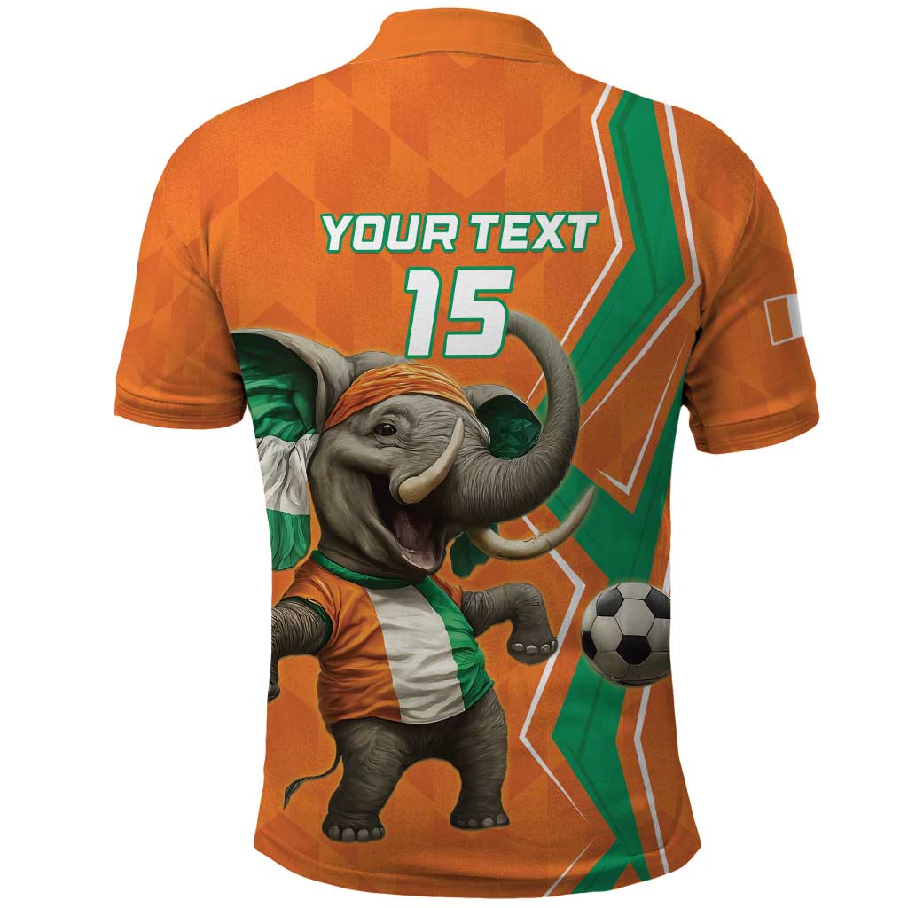 Custom Ivory Coast Football Polo Shirt Go Les Elephants - Wonder Print Shop
