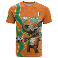 Custom Ivory Coast Football T Shirt Go Les Elephants - Wonder Print Shop
