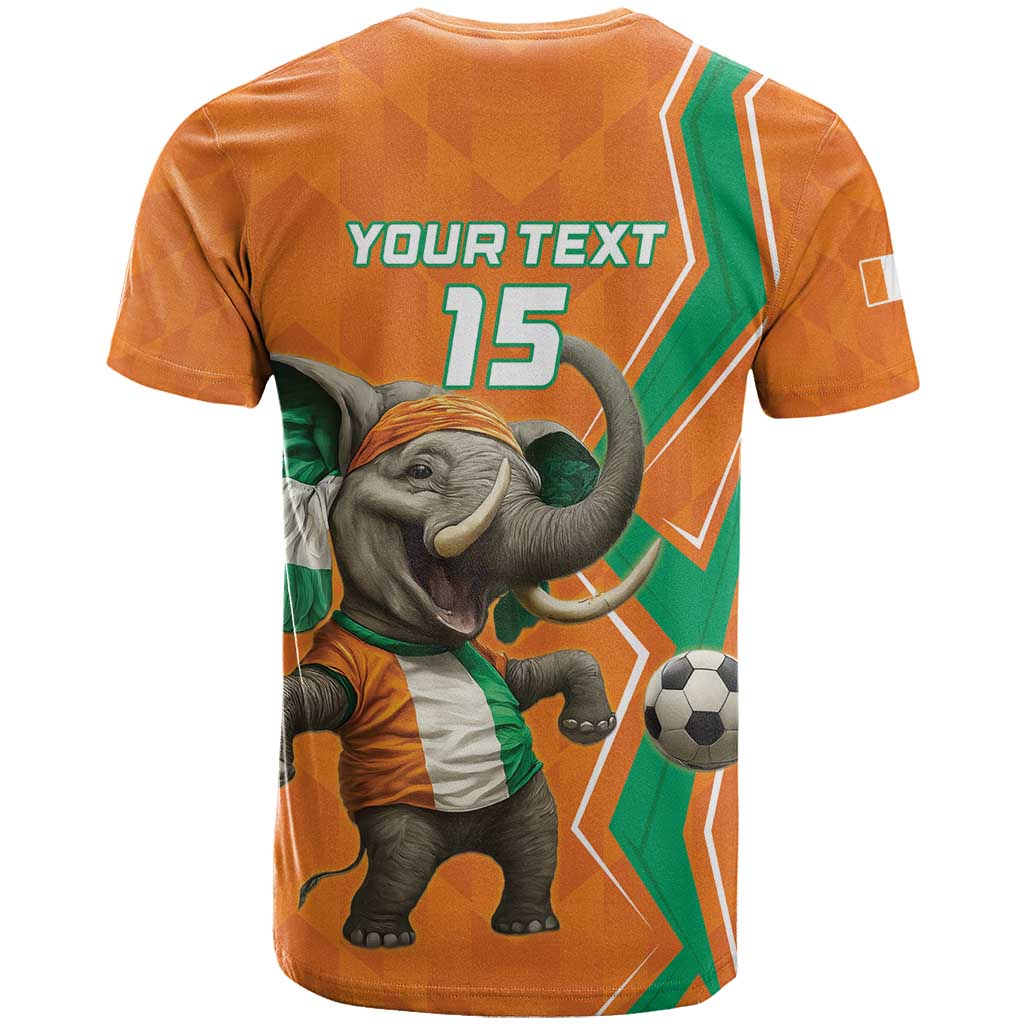 Custom Ivory Coast Football T Shirt Go Les Elephants - Wonder Print Shop