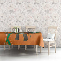 Custom Ivory Coast Football Tablecloth Go Les Elephants - Wonder Print Shop