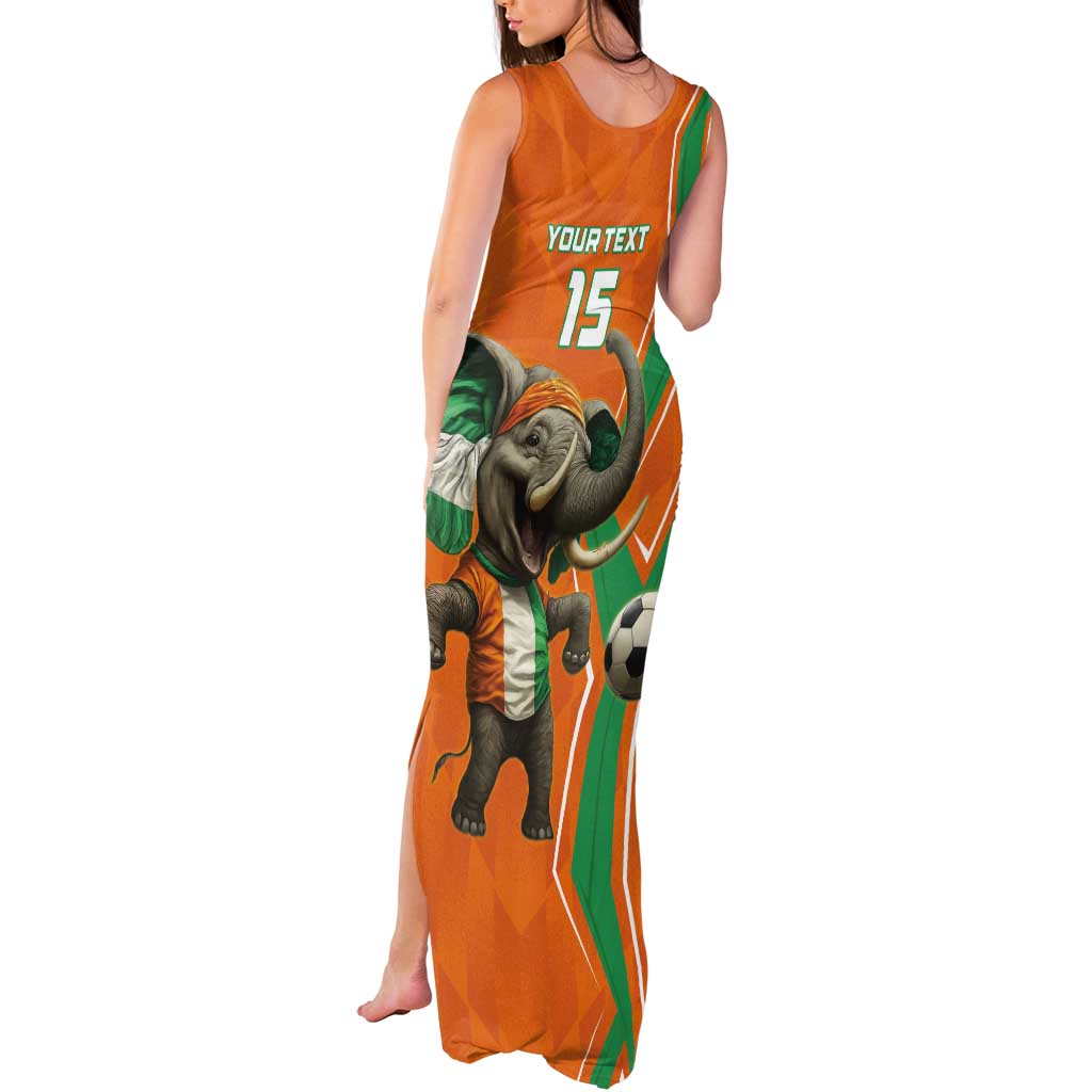 Custom Ivory Coast Football Tank Maxi Dress Go Les Elephants - Wonder Print Shop