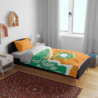 Personalised Ivory Coast Bedding Set Elephant With Coat Of Arms