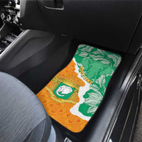 Personalised Ivory Coast Car Mats Elephant With Coat Of Arms