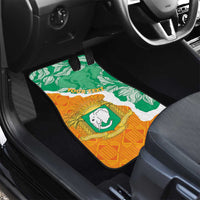 Personalised Ivory Coast Car Mats Elephant With Coat Of Arms