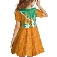 Personalised Ivory Coast Family Matching Off Shoulder Maxi Dress and Hawaiian Shirt Elephant With Coat Of Arms