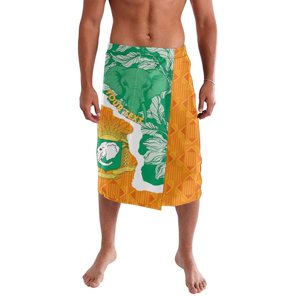 Personalised Ivory Coast Lavalava Elephant With Coat Of Arms