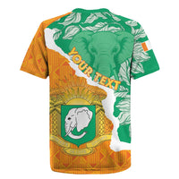 Personalised Ivory Coast Rugby Jersey Elephant With Coat Of Arms - Wonder Print Shop