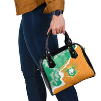 Personalised Ivory Coast Shoulder Handbag Elephant With Coat Of Arms - Wonder Print Shop