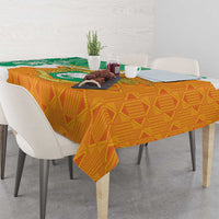 Personalised Ivory Coast Tablecloth Elephant With Coat Of Arms - Wonder Print Shop