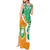 Personalised Ivory Coast Tank Maxi Dress Elephant With Coat Of Arms - Wonder Print Shop