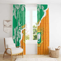 Personalised Ivory Coast Window Curtain Elephant With Coat Of Arms - Wonder Print Shop