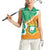 Personalised Ivory Coast Women Sleeveless Polo Shirt Elephant With Coat Of Arms - Wonder Print Shop