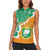Personalised Ivory Coast Women Sleeveless Polo Shirt Elephant With Coat Of Arms - Wonder Print Shop