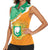 Personalised Ivory Coast Women Sleeveless Polo Shirt Elephant With Coat Of Arms - Wonder Print Shop