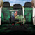Reunion Island Back Car Seat Cover Furcifer Pardalis With Coat Of Arms