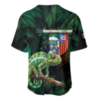 Reunion Island Baseball Jersey Furcifer Pardalis With Coat Of Arms